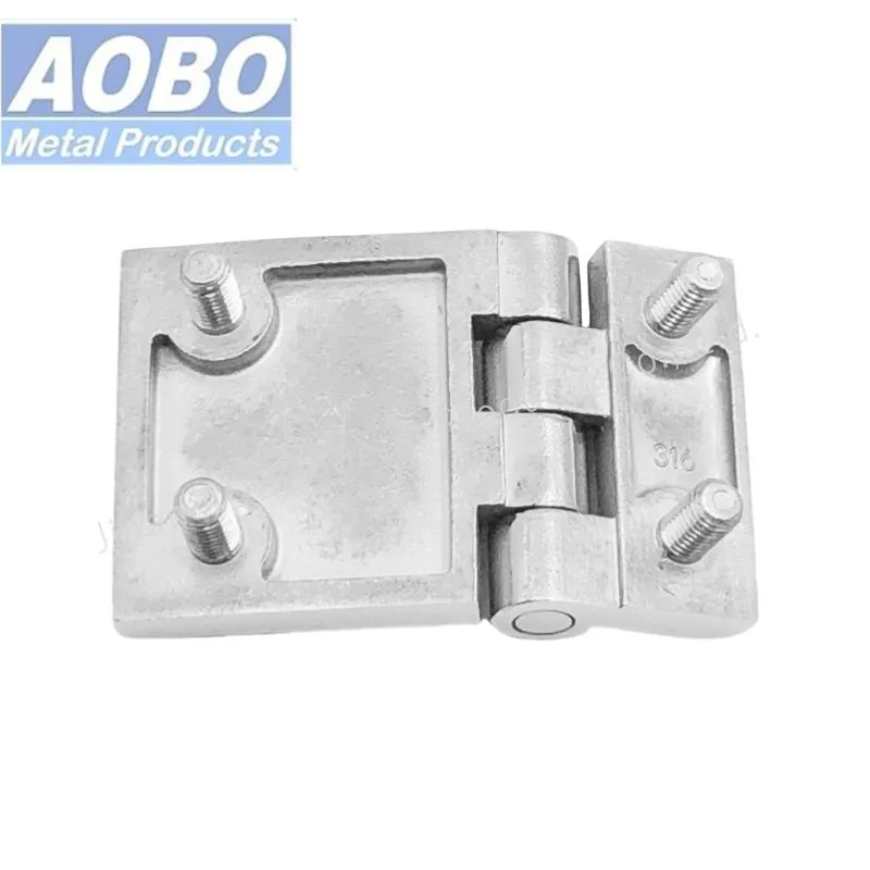 Stainless Steel S. S 316 60*90mm Hinge with Studs Steel Door Hinges for Sale Electrical Cabinet