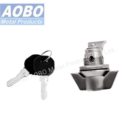 Aobo Wing Knob Cam Lock Stainless Steel 316 Powder Coated Key Locking Handle Electric Panel Door Quarter Turn Latch