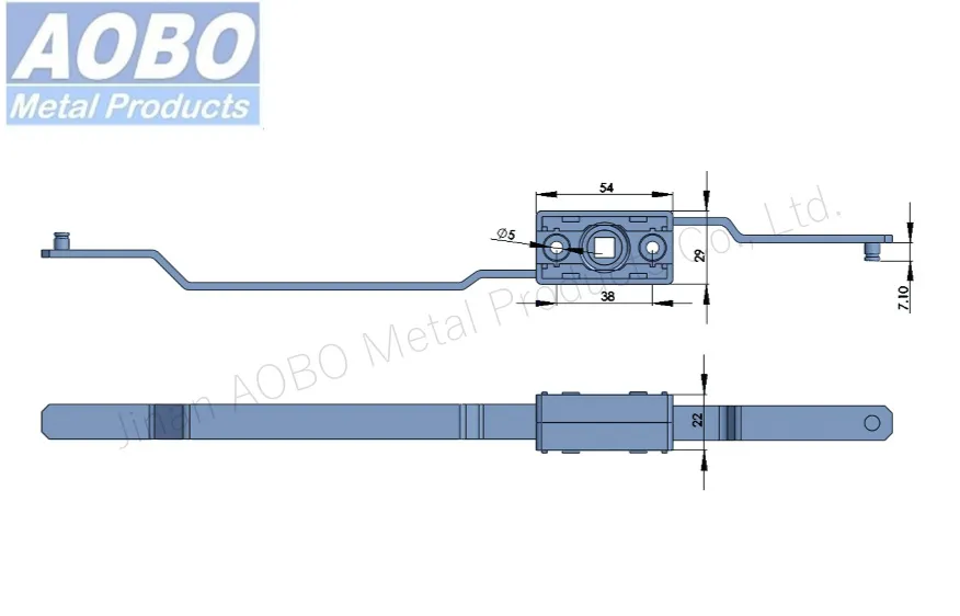 Aobo AISI 304 316 Electrical Cabinet Door Inside Rod Control Switch Control Box Rod Control Fittings