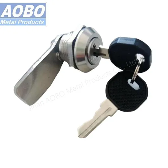 Aobo 316 Stainless Steel Finish Electrical Cabinet Quarter Turn Latch Cam Lock with Key