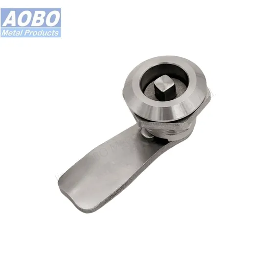 Aobo Factory Manufacture Cheap Durable Precision Casting SUS316 Cabinet Door Quarter Turn 7mm Square Insert Cam Lock