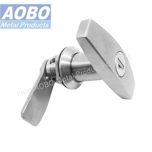 Zinc Alloy Cylinder Stainless Steel Industrial Quarter Turn Cam Lock Latch Electrical Rittal Panel Lock Key T Handle