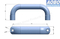 Aobo Hardware Accessories AISI316 Drawer Cabinet Door Furniture U Type Handle for Kitchen