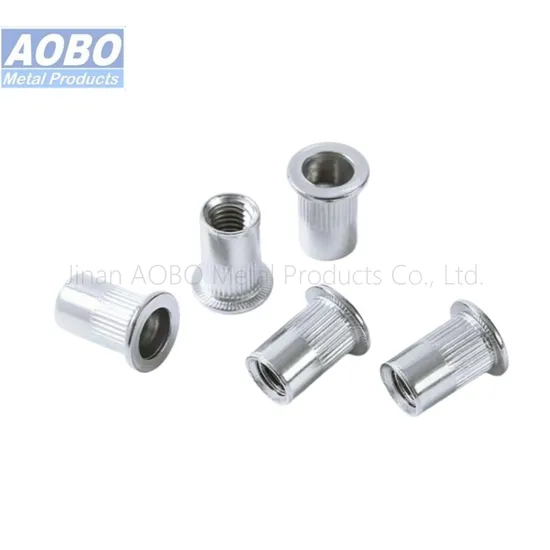 Aobo Carbon Steel or Stainless Steel Nutsert Rivnut Rivet Nut with Knurled Body