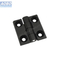 Aobo Black Zinc Alloy Hinge for 25 30 35 Series Aluminum Profile Die-Cast Zinc Industrial Cabinet Hinge with Chinese Design Style