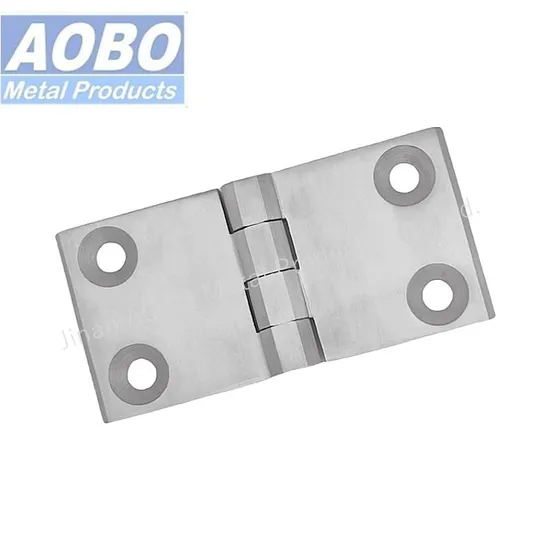 Stainless Steel 60X120mm Cabinet Enclosure Leaf Hinge with Four Holes for Heavy Duty Distribution Cabinet
