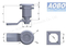 Aobo Distribution Cabinet Large Version Industrial SS316 Arrow Compression Latch Lock with Key Operated IP65