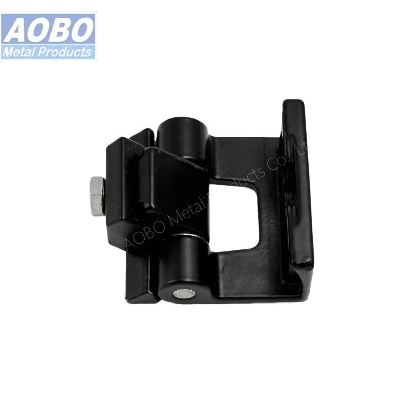 Aobo Industrial Lost Wax Casting Custom Heavy Duty AISI316 Cabinet Door Black CNC Lathe Corner Hinge