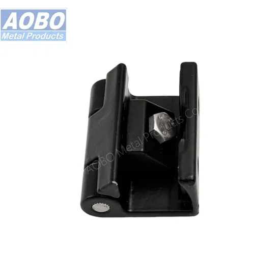 Aobo Industrial Lost Wax Casting Custom Heavy Duty AISI316 Cabinet Door Black CNC Lathe Corner Hinge
