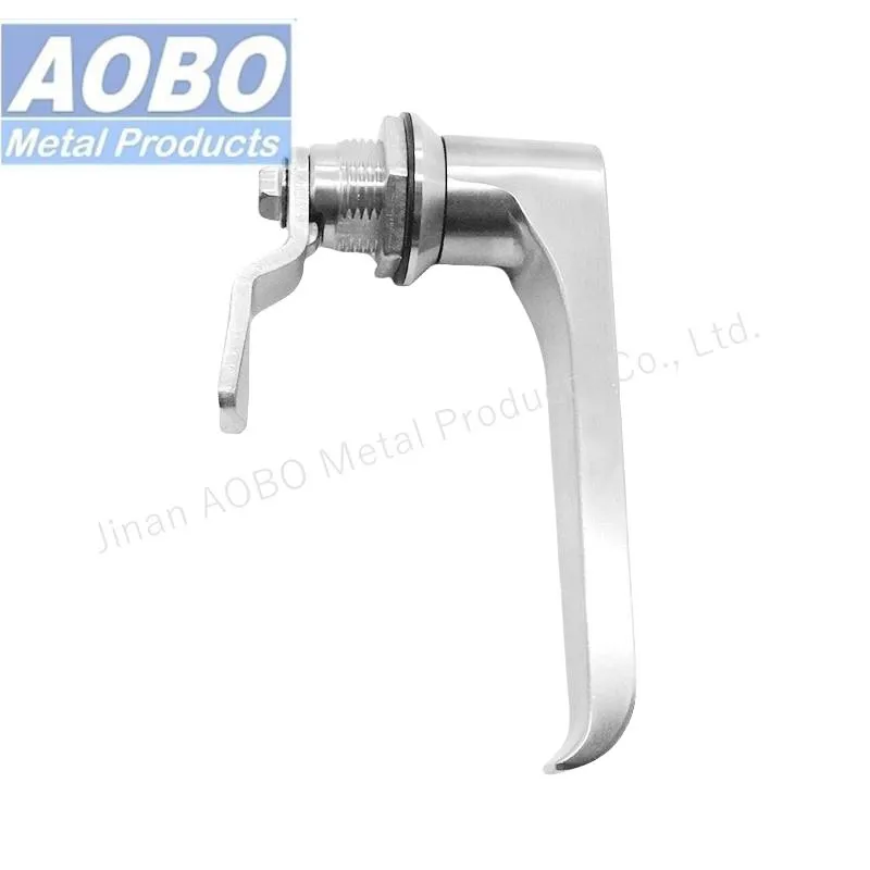 Aobo Stainless Steel L-Handle Cabinet Lock Non Locking Cam Lock Quarter Turn Handle