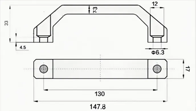 Aobo Aluminium Alloy Explosion-Proof Box Electrical Equipment Handle Door Pull Handles