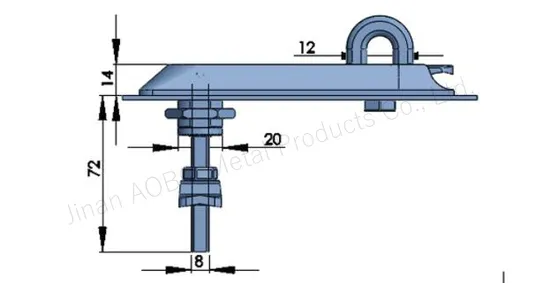 Stainless Steel 316 Padlockable Swinghandle for Padlocking with Padlock Hole for Industrial Distribution Box