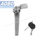Aobo L Handle with Cylinder Stainless Steel 316 Heavy Duty Hardware 1/4 Turn Lock Furniture Door for Electric Rittal Cabinet