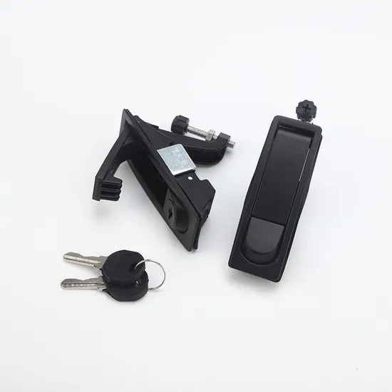 Aobo Zinc Alloy Black Flat Plane Chassis Electrical Cabinet Lock Compression Cabinet Door Lock