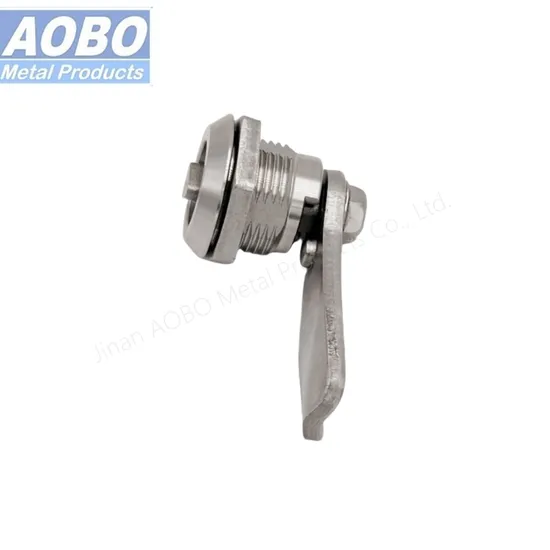 Aobo Factory Manufacture High-Speed Rail Metro Part Electric Cabinet Door Triangular Insert Quarter Turn SUS316 Cam Lock