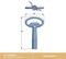 Stainless Steel Key for Quarter Turn Cam Lock