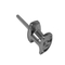 Zinc Alloy Industrial T Handle Shaft Chrome Plating Lock