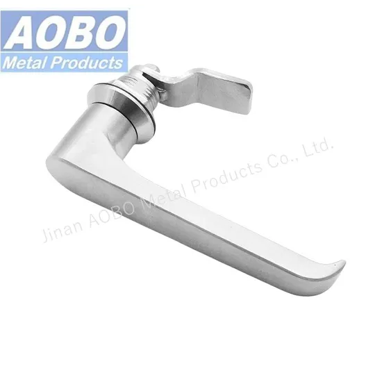 Aobo Stainless Steel L-Handle Cabinet Lock Non Locking Cam Lock Quarter Turn Handle