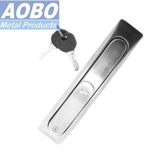 Aobo Dust Cover Swing Handle SUS316 Distribution Box Cabinet Door Galvanized Zinc Alloy Insert Lock Latch with Key 333