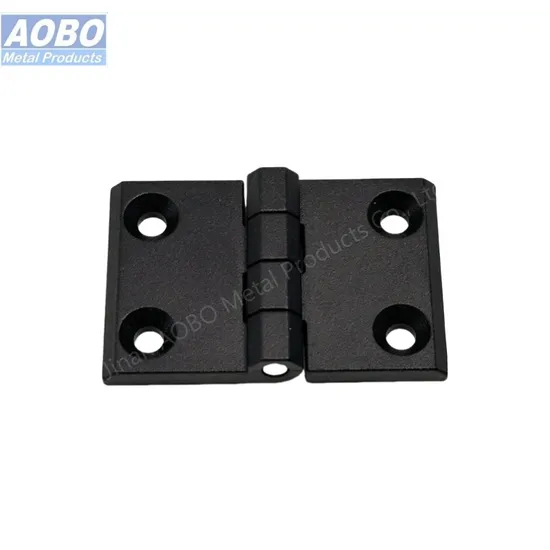 Aobo OEM Zinc Die Cast Black Powder Coated Electrical Butt Cabinet Hinge