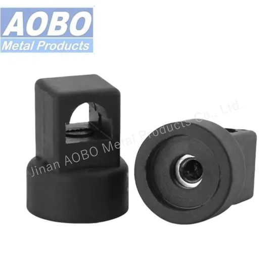 Aobo Electrical Application Round Rod Lock Cabinet Accessory PA Plastic Rod Guide