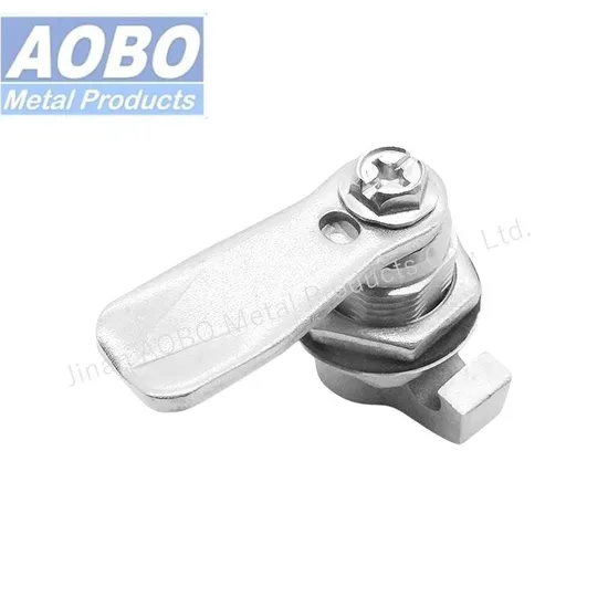 Aobo None Locking Handle Stainless Steel Cam Latch Padlockable Electric Panel Cabinet Lock Quarter Turn Latch
