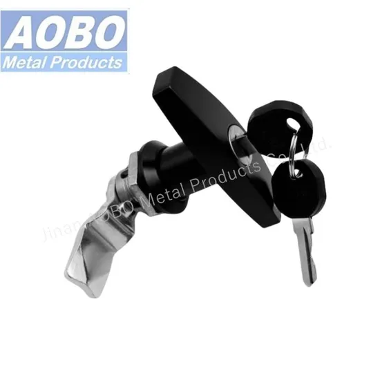 Aobo Metal Hardware Sandwich Panel Flush Recessed Cabinet Quarter Turn T-Type Lock with Key 1333