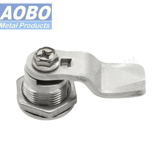 Stainless Steel Security Door Quarter Turn Latch Round with Mark Cylinder Cabinet Lock Magnetic Cam Lock Cylinder