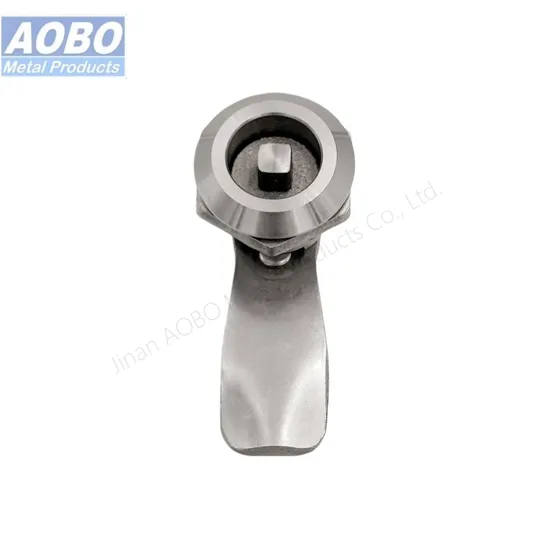 Aobo Electrical Cabinet Panel ISO9001 Quarter Turn AISI316 Door 7 Square Lock Cylinder Cam Lock