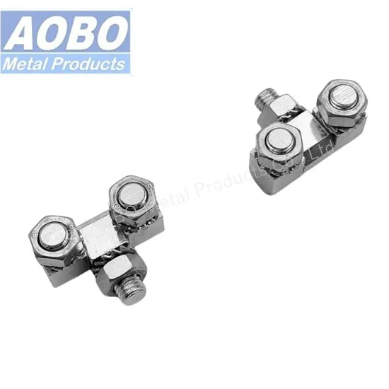 Aobo Factory High Quality Hinge Block Zinc Alloy Cabinet Furniture Screw on Hinge with Clamp Nuts