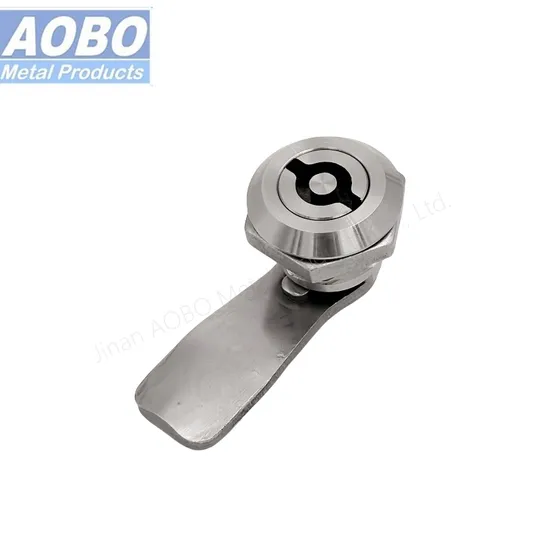 Aobo Cabinet Lock Wholesale Safety Electric Cabinet Metal Box Cylinder Triangle Keyed Double Bit Cam Lock
