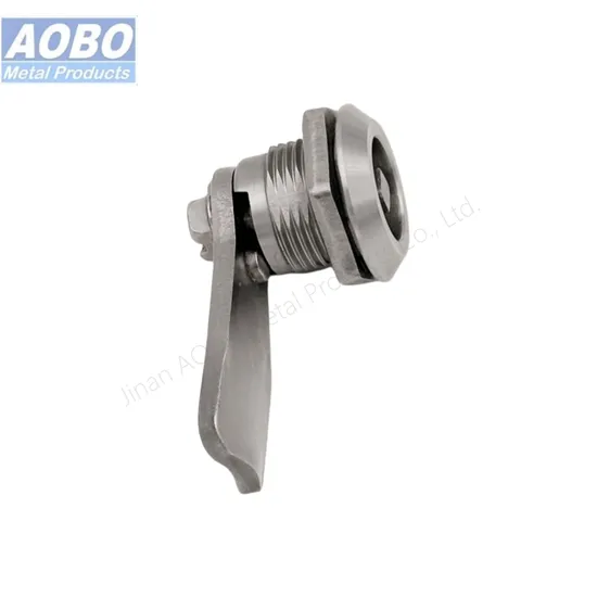 Aobo Stainless Steel Square 7mm Quarter Turn Electrical Cabinet Panel AISI316 Door Lock Cylinder Cam Lock