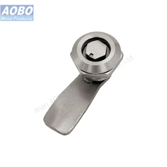 Aobo Precision Casting AISI316 Hexagon Male Lock Core Quarter Turn Quality Certificate ISO9001 Electric Cabinet Door Cam Lock
