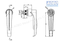 Aobo Factory OEM ODM SS316 Distribution Cabinet Door L-Handle Lock Padlock