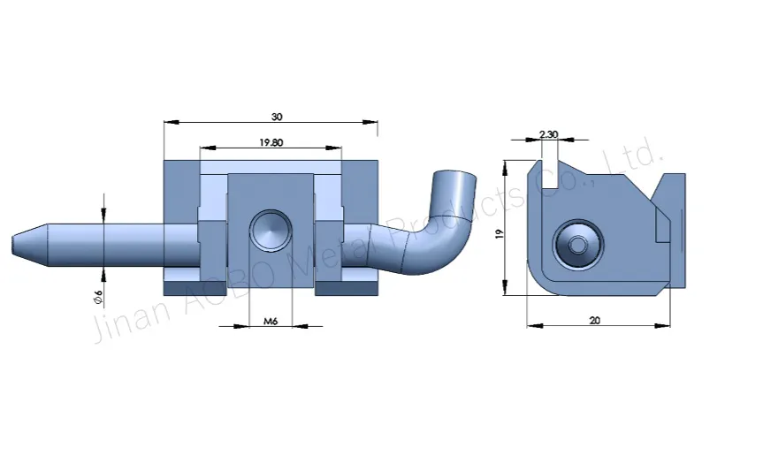 Stainless Steel 316 Distribution Box Industrial SUS316 Casting Corner Conceal Hinge
