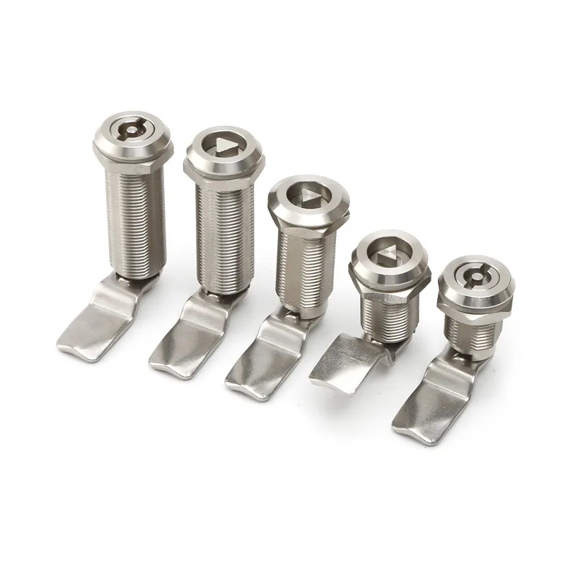 Aobo Stainless Steel Lengthening 50mm 62mm Lock Housing Quarter Turn Triangular Double Bit Square Tubular Electronic Cam Lock