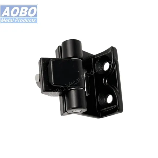 Aobo Factory Custom SUS316 Black Textured Powder Coated Substation Cabinet Door 180 Degree Corner Hinge