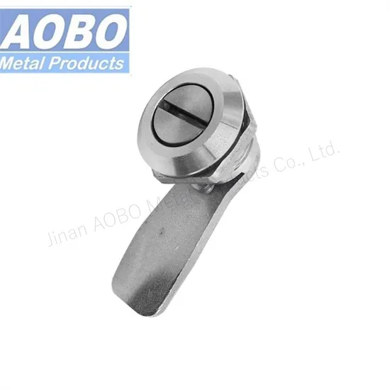 Stainless Steel Slotted Recess Quarter Turn Cam Lock Latch Industrial Electric Box Distributing Cabinet Door Cam Locks Ms705