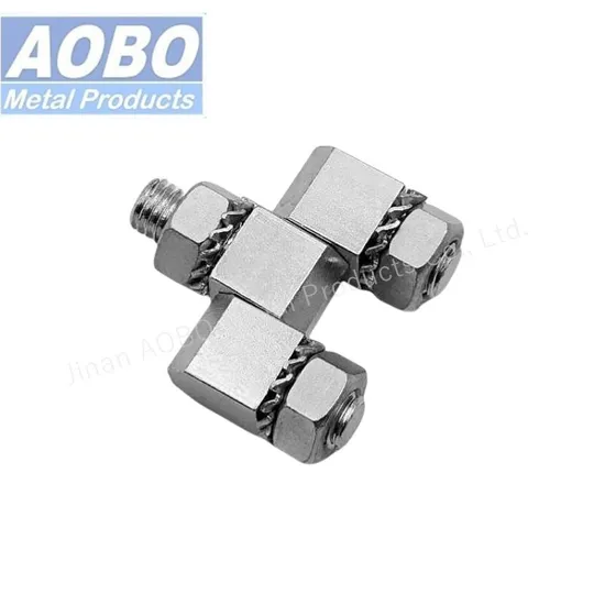 Aobo Durable 180 Degree Furniture Hinge Cabinet Three Joint Hinge Removable Silver Door Hinge