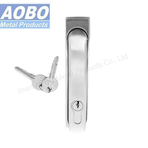 Aobo Waterproof IP65/66 Swing Handle Stainless Steel AISI316 3 Point Cam Mechanism Enclosure Plane Cabinet Latch