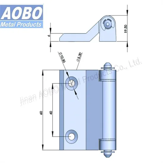 Aobo Factory High Quality Elctronical Distribution Cabinet Door AISI 316 Screw on Hinge
