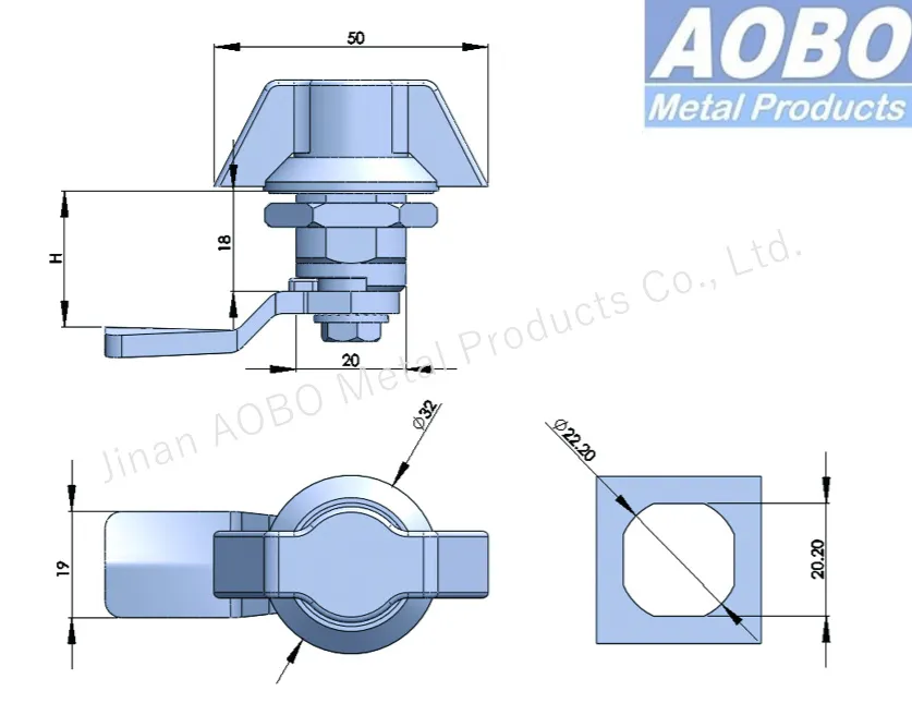 Factory Direct Good Quality Stainless Steel Handle Turns Cam Lock Cabinet Cam Lock Industrial Cabinets