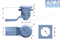 Aobo Stainless Steel Casting Door Latch Security Precision Investment Casting Door Lock Quarter Turn