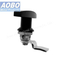 Aobo Black Zinc Alloy Galvanized Steel T-Handle Quarter Turn Electrical Cabinet Panel Non Locking Lock