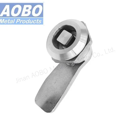 Aobo Factory Manufacturer ISO9001 Stainless Steel 316 Durable Quarter Turn Latch Cabinet Square Cam Lock