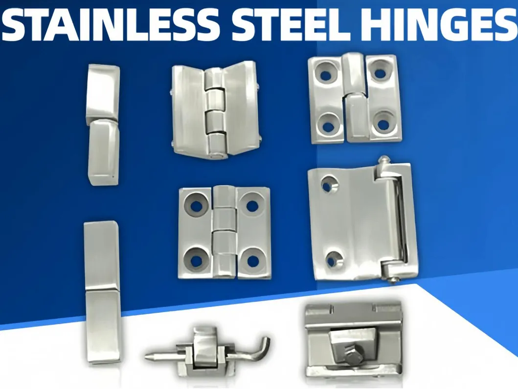 Aobo Disassembly Industrial Enclosure Cabinet Right Version Stainless Steel 316 60*60mm Screw on Hinge
