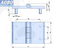 Aobo 50X76mm AISI316 Transformer Station Heavy Duty Cabinet Door Hinge with Studs