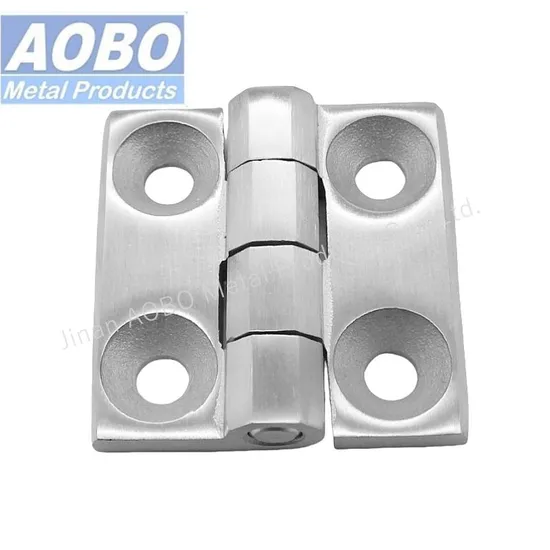 S. S 60X60mm Leaf Cabinet Enclosure Hinge with Holes for Electrical Cabinet