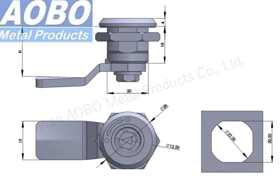 Aobo SUS316 High-End Power Boxes Automation Equipment Quarter Turn Cam Lock