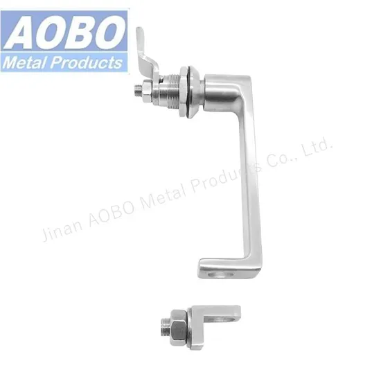 Stainless Steel Handle Lock Quarter Turn with Handle and Padlock Clasp